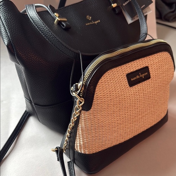 nanette lepore Black and Tan Crossbody Bag and Shoulder tote set - Picture 6 of 8